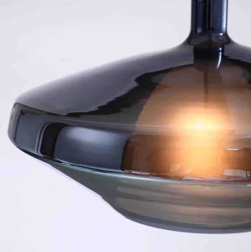 flairel Modern Minimalist LED Glass Pendant Light for Kitchen