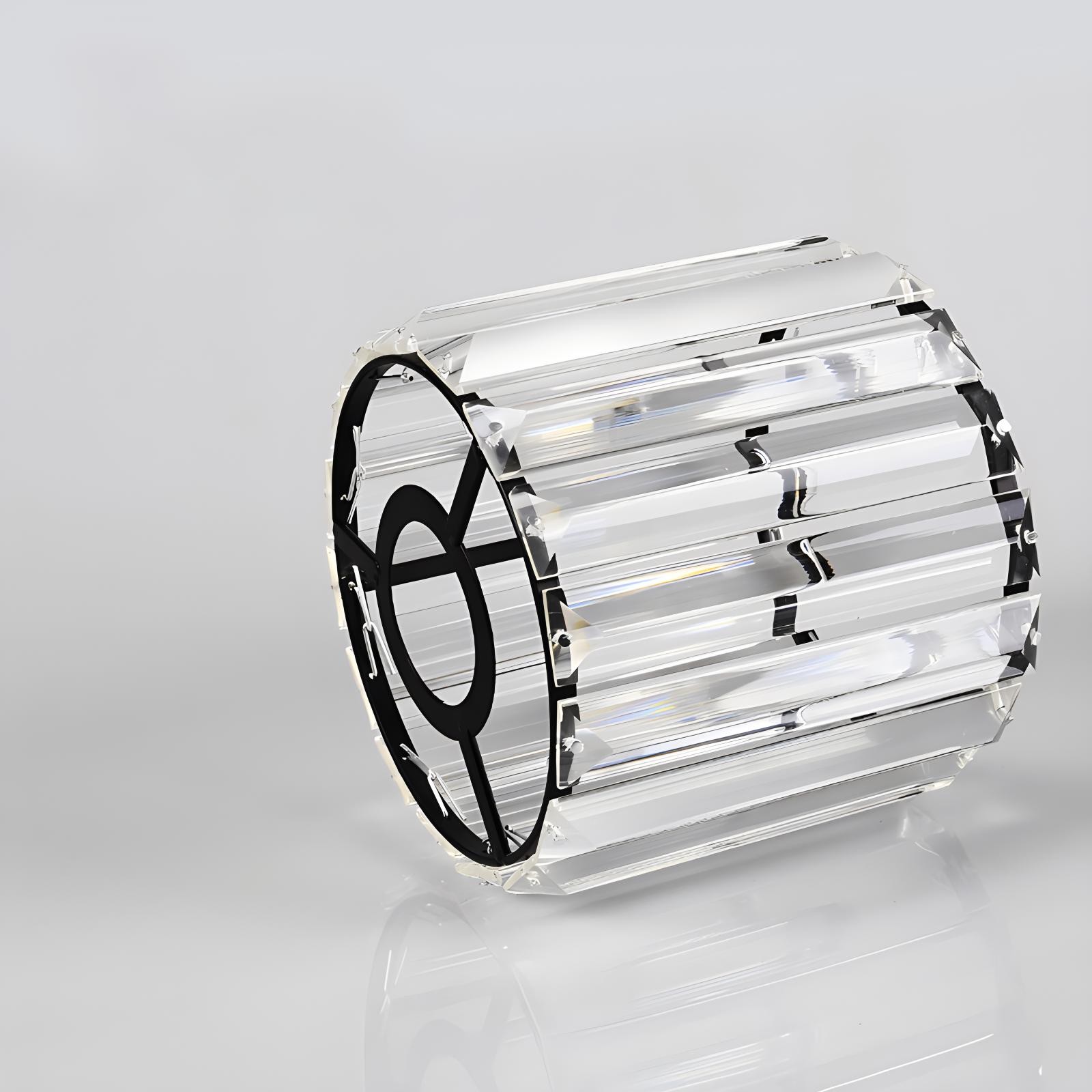 flairel Kristy Modern Minimalist Glass Chandelier