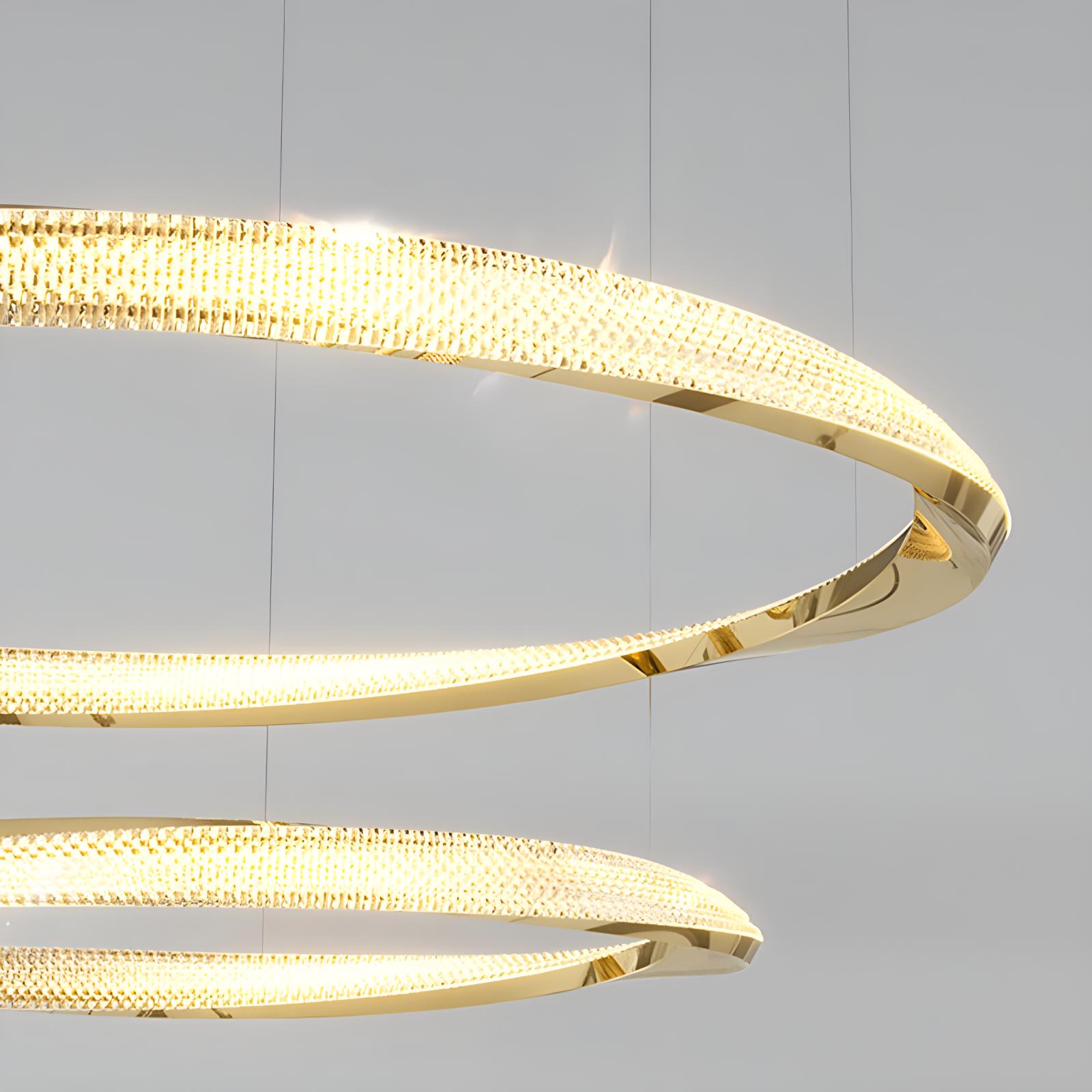 flairel Modern Simple Mobius Circle Chandelier