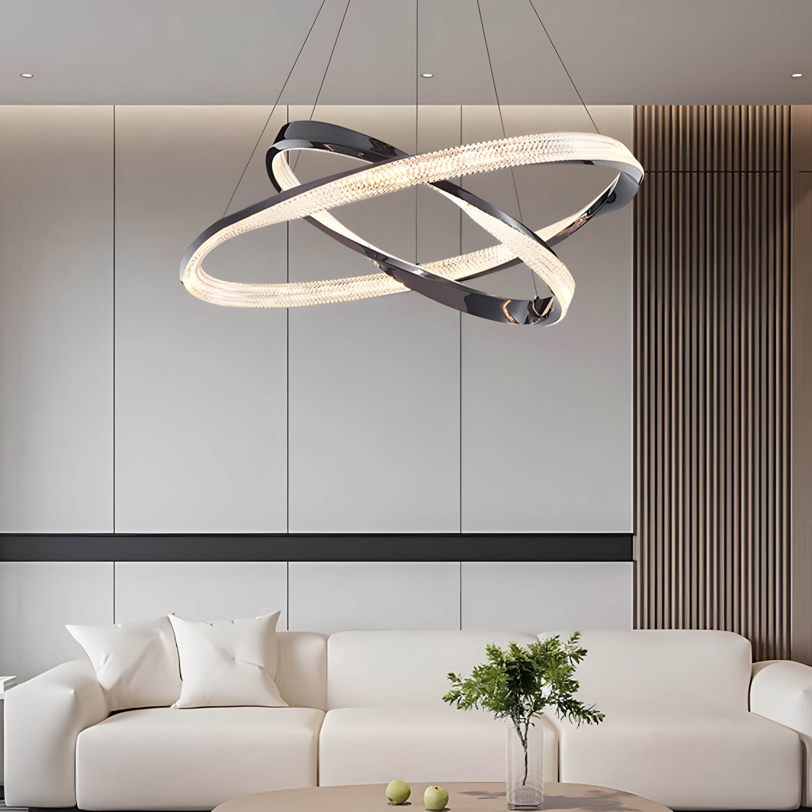 flairel Modern Simple Mobius Circle Chandelier
