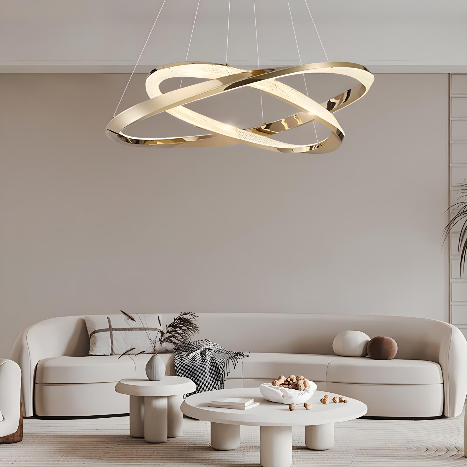 flairel Modern Simple Mobius Circle Chandelier