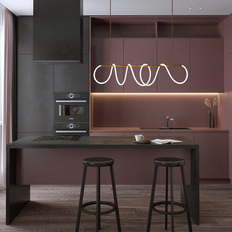 flairel Modern Long Hose Led Pendant Light for Dining Room