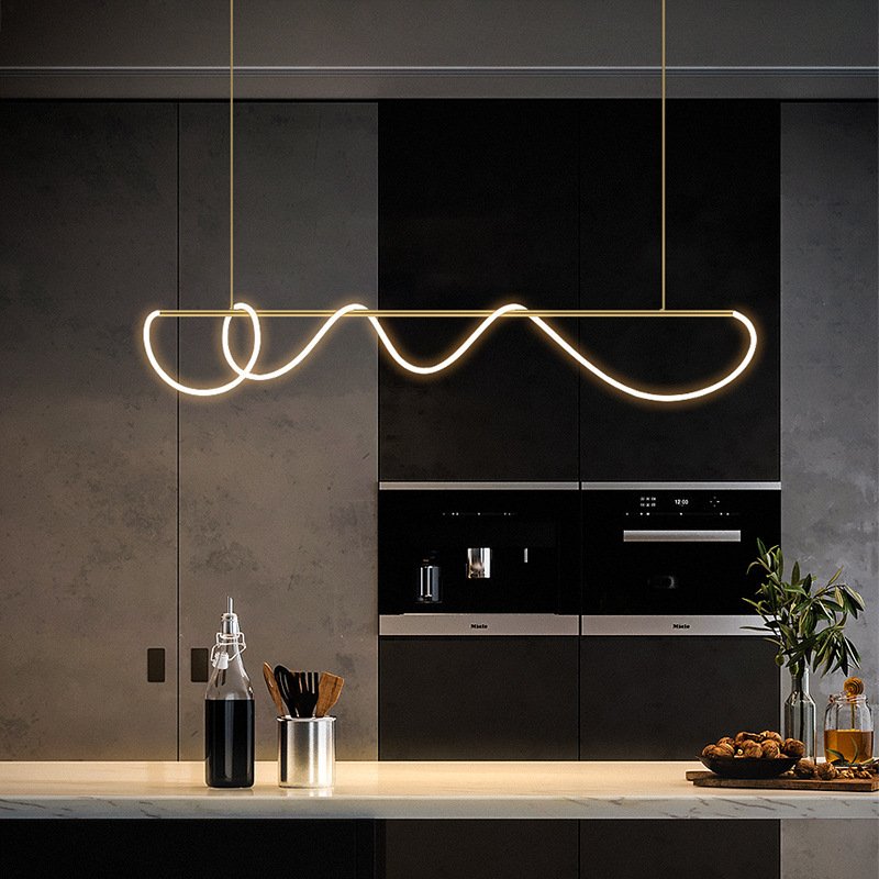 flairel Modern Long Hose Led Pendant Light for Dining Room
