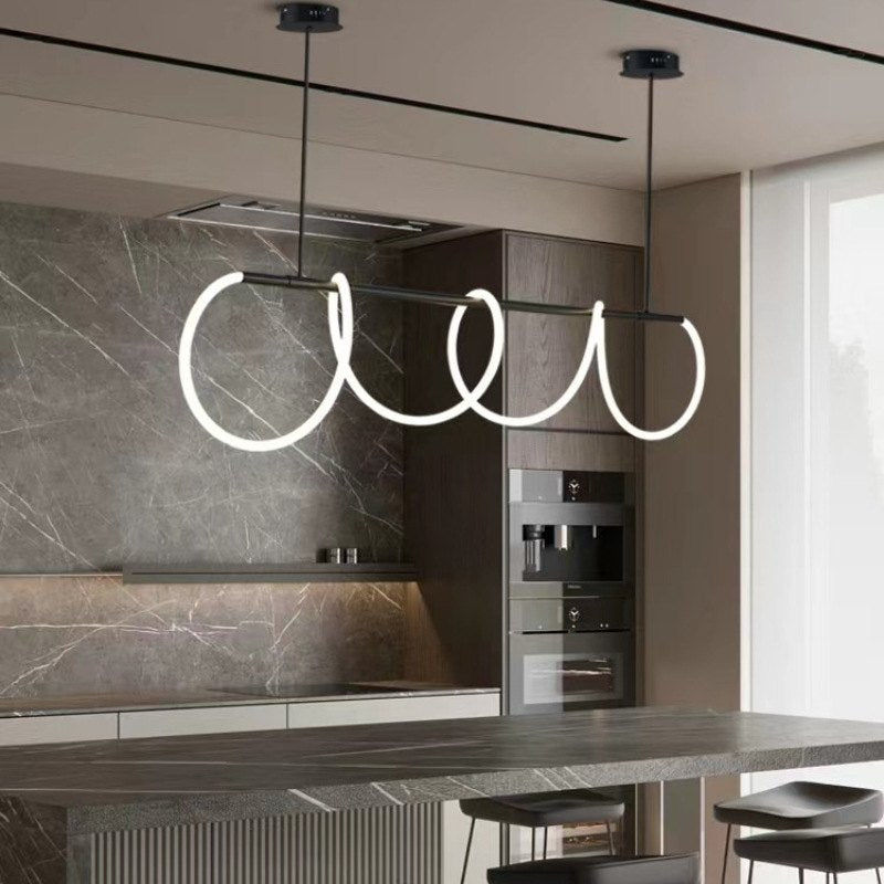 flairel Modern Long Hose Led Pendant Light for Dining Room