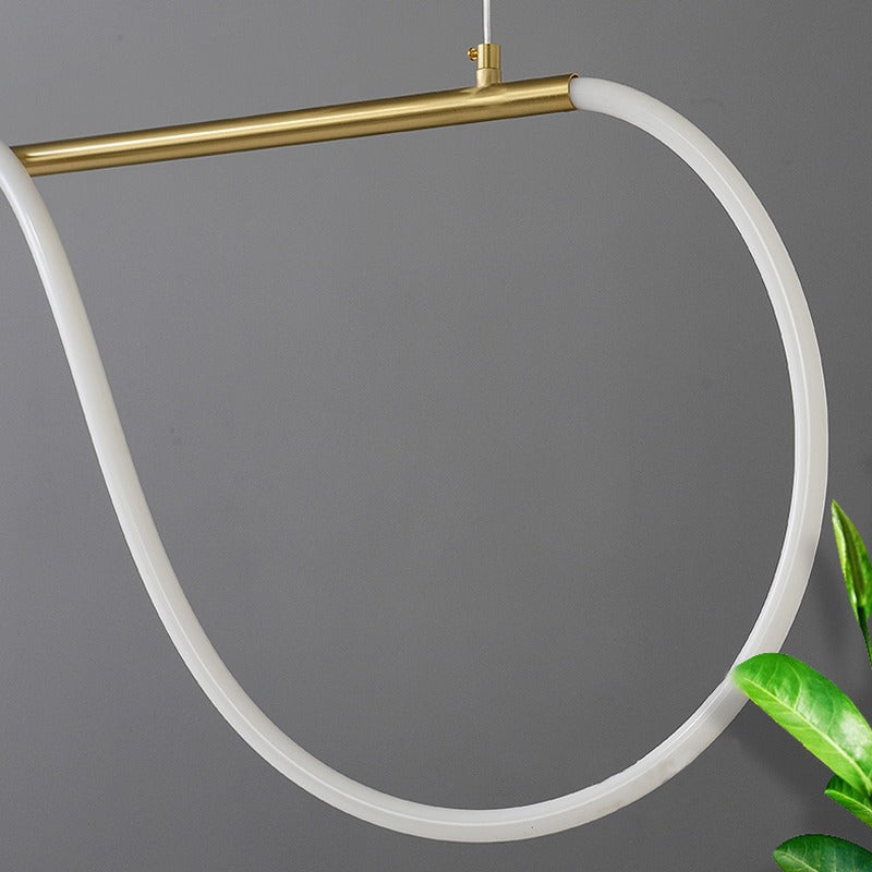 flairel Modern Long Hose Led Pendant Light for Dining Room