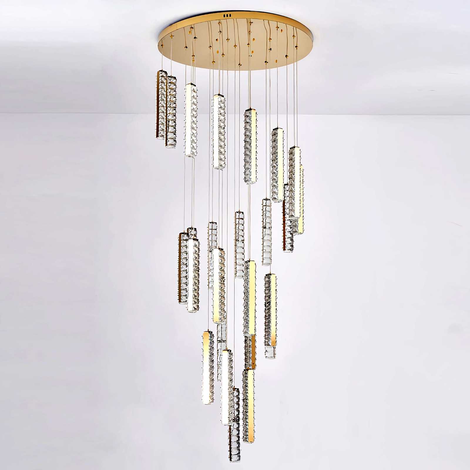 flairel Nordic Crystal LED Chandelier