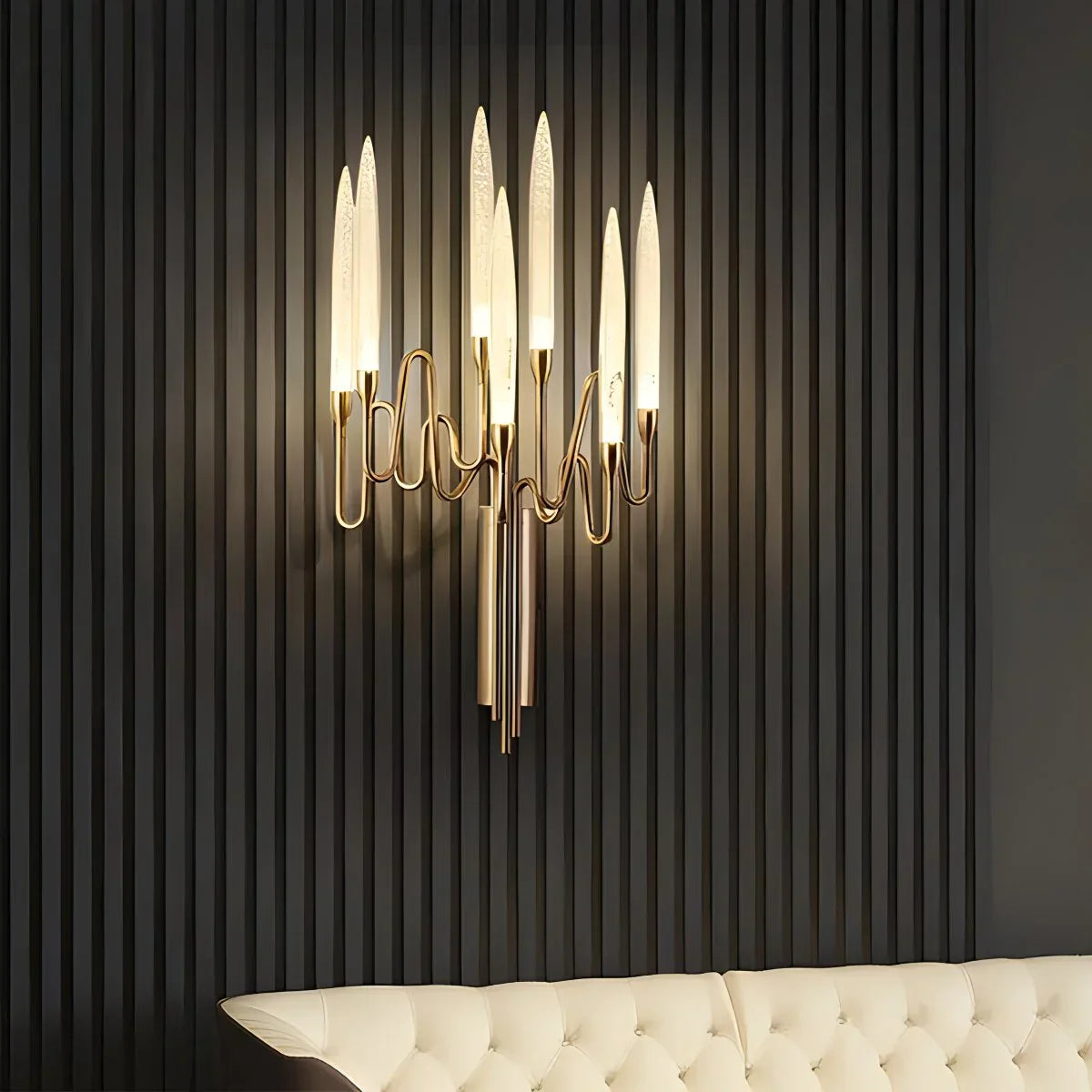 flairel Modern Branch Chandelier & Floor Lamp