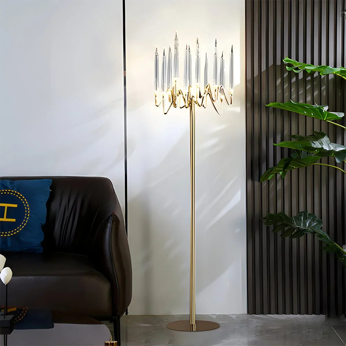flairel Modern Branch Chandelier & Floor Lamp