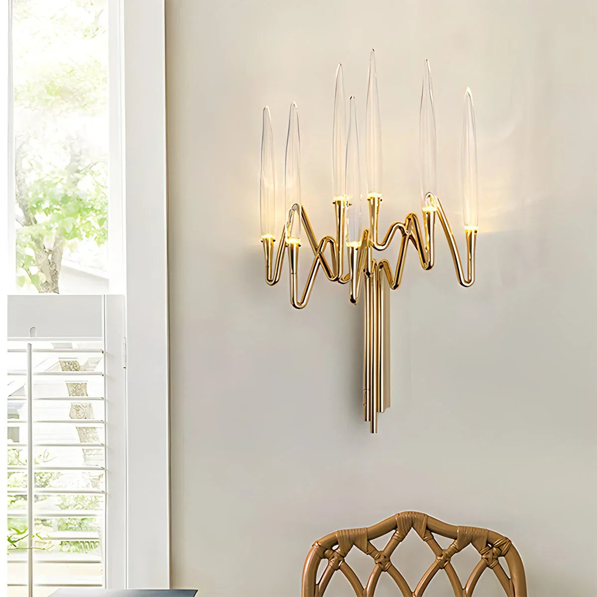 flairel Modern Branch Chandelier & Floor Lamp