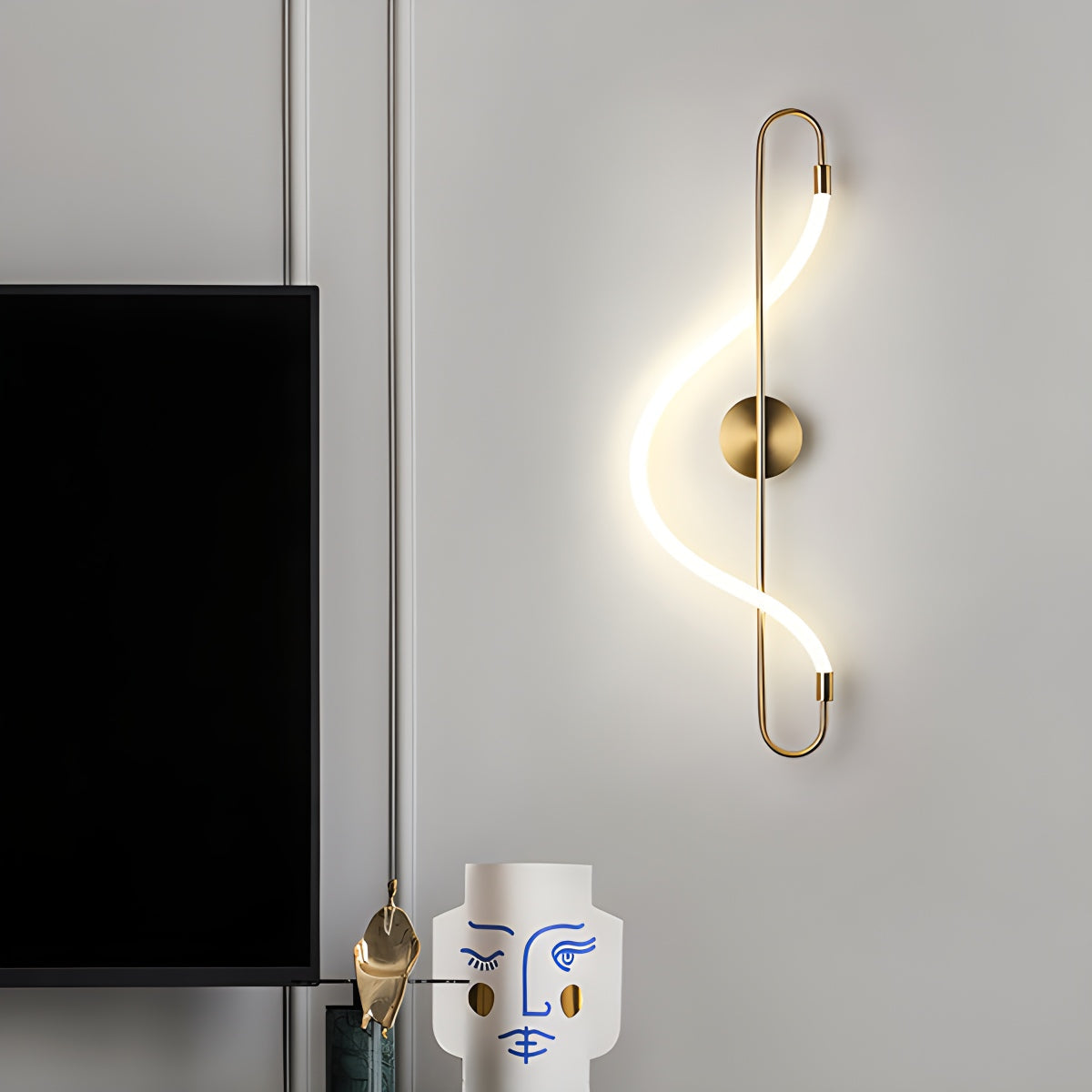 flairel Modern Long Hose Led Pendant Light for Dining Room