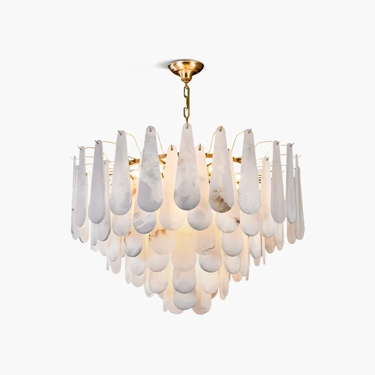 flairel Modern Luxury Multi-layer Spanish Alabaster Chandelier