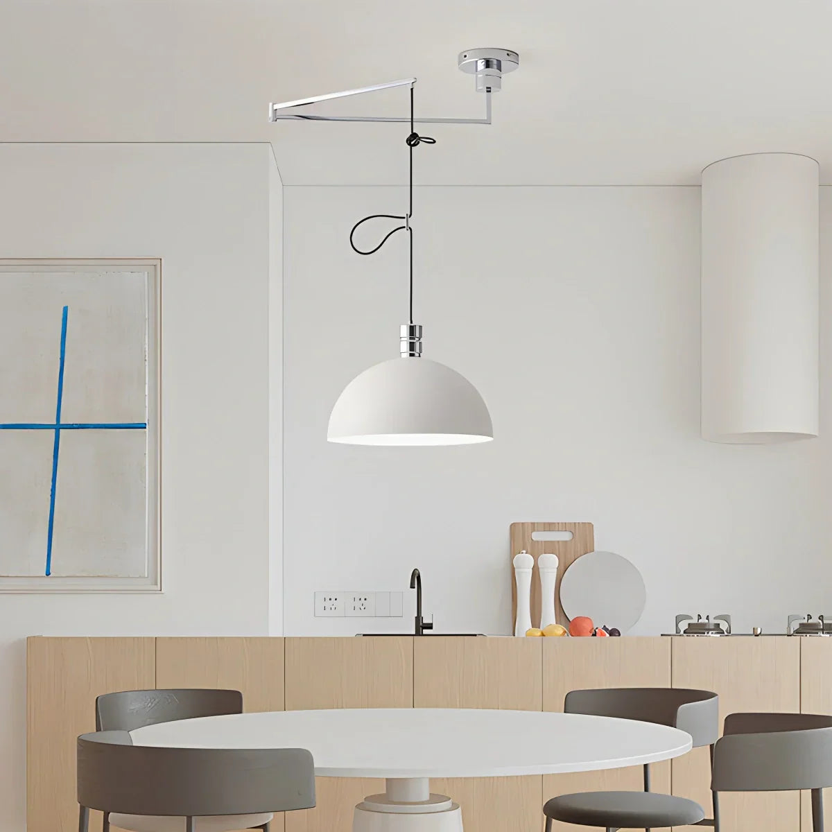 flairel Bauhaus Creative Rocker Glass Pendant Light