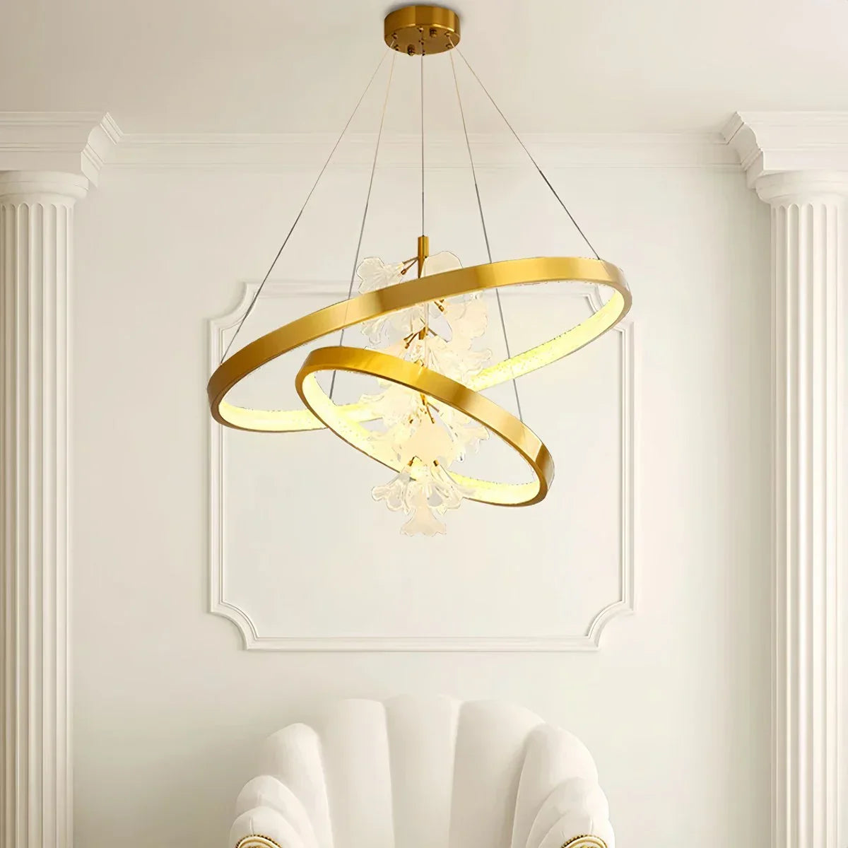 flairel Nordic Light Luxury Ring Creative Chandelier