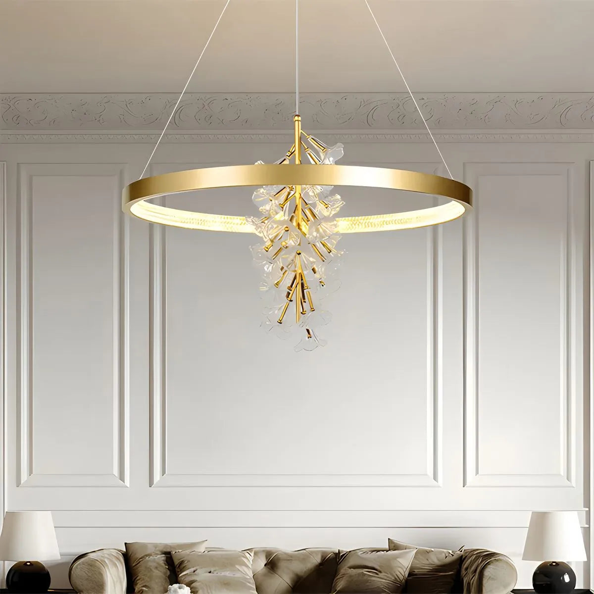 flairel Nordic Light Luxury Ring Creative Chandelier