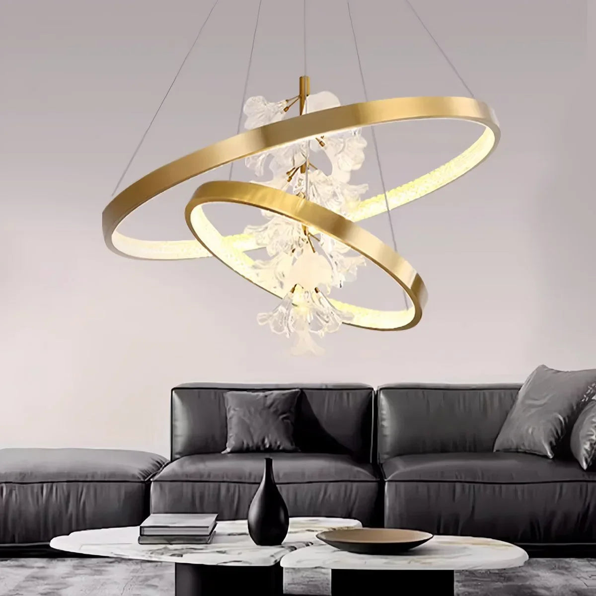flairel Nordic Light Luxury Ring Creative Chandelier