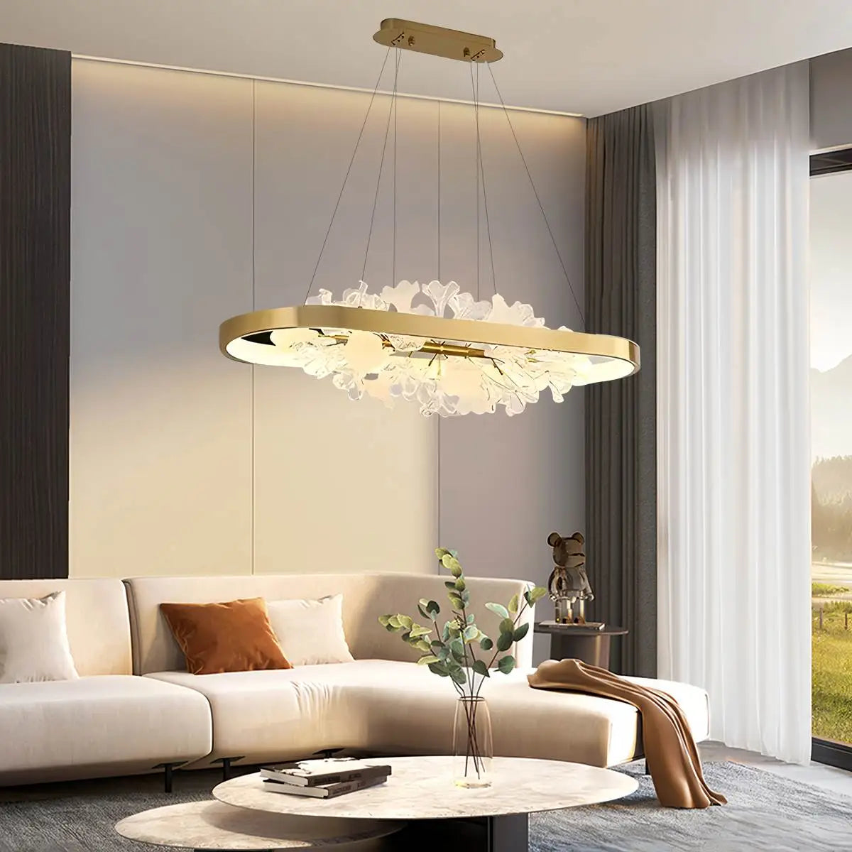 flairel Nordic Light Luxury Ring Creative Chandelier