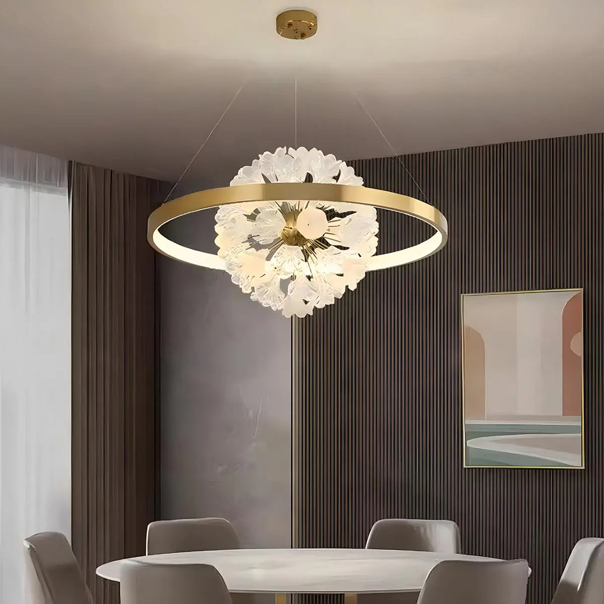 flairel Nordic Light Luxury Ring Creative Chandelier