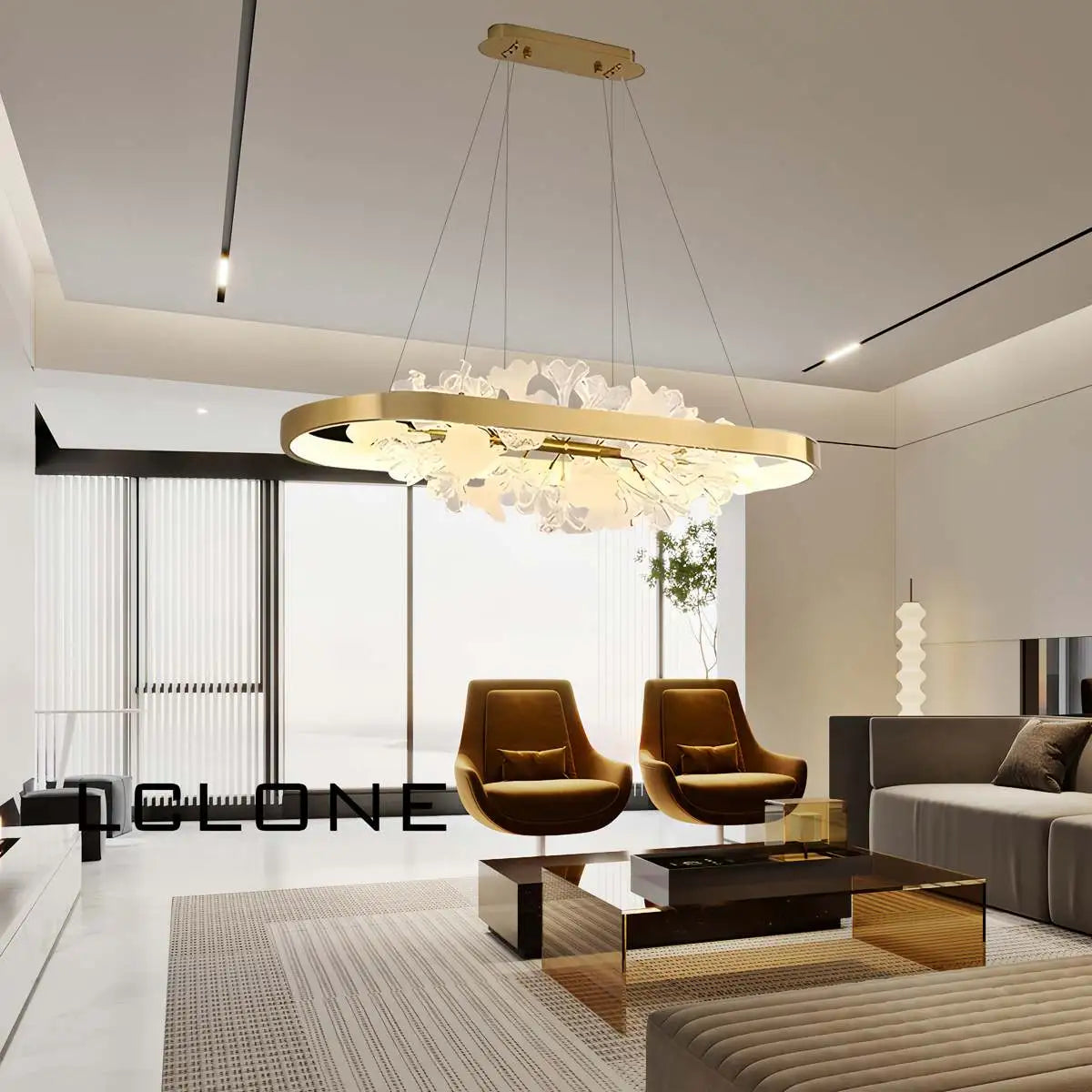 flairel Nordic Light Luxury Ring Creative Chandelier