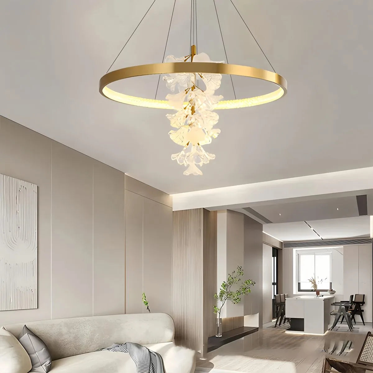flairel Nordic Light Luxury Ring Creative Chandelier