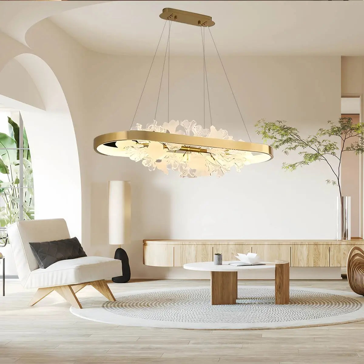 flairel Nordic Light Luxury Ring Creative Chandelier
