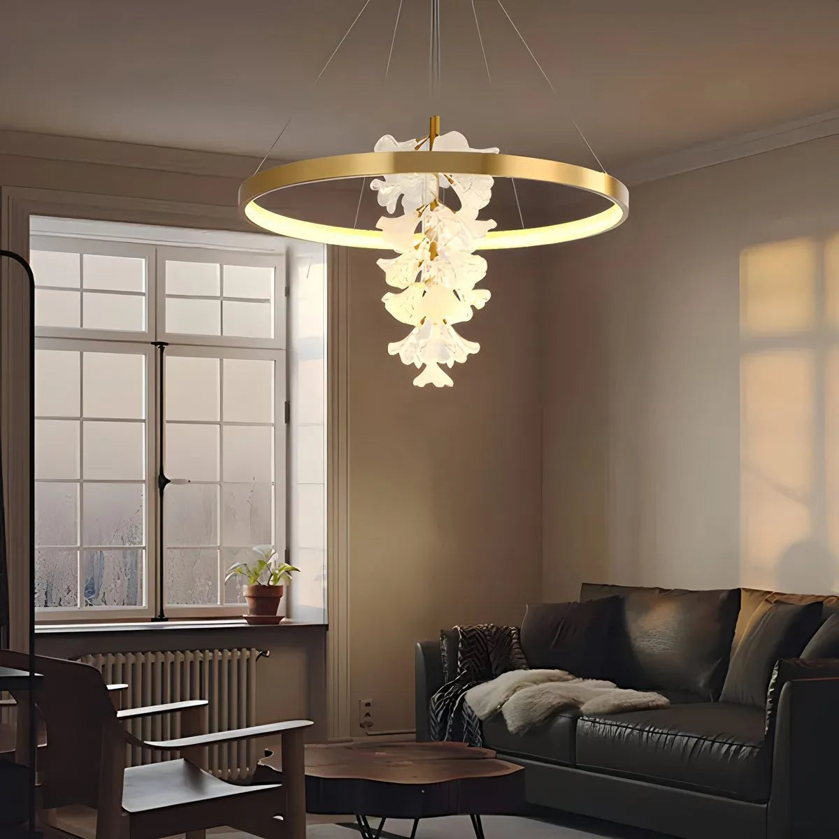 flairel Nordic Light Luxury Ring Creative Chandelier