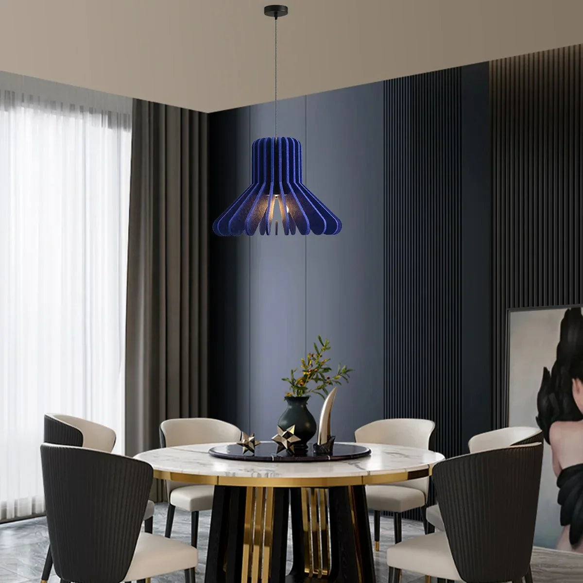 flairel Nordic Octopus Felt Acoustic Pendant Light