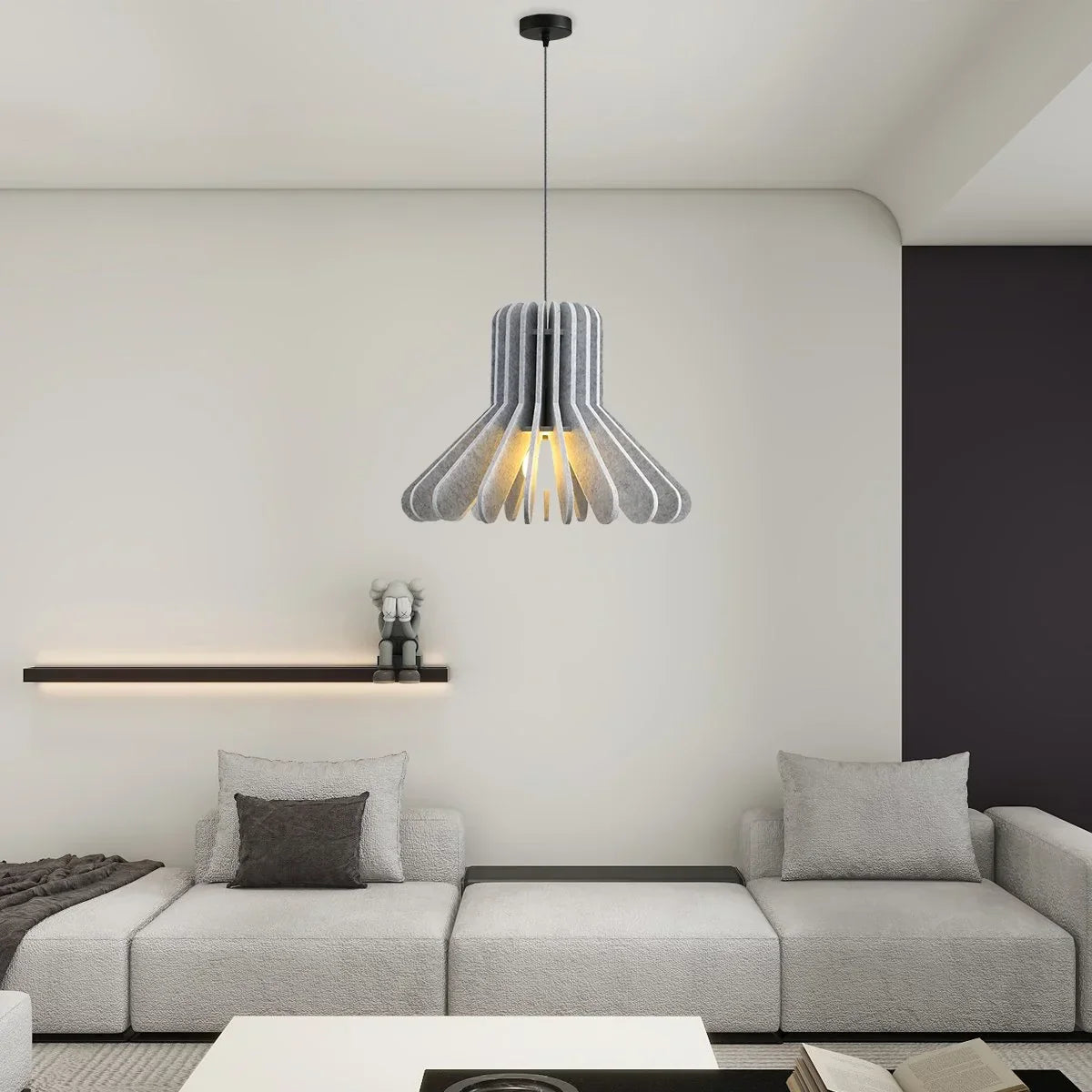 flairel Nordic Octopus Felt Acoustic Pendant Light