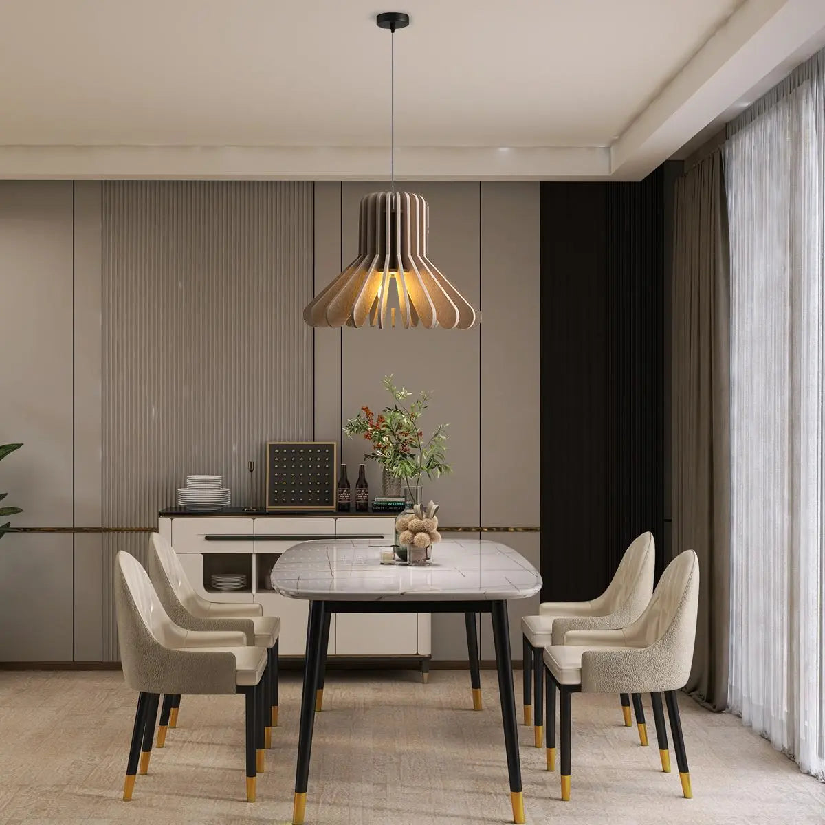 flairel Nordic Octopus Felt Acoustic Pendant Light