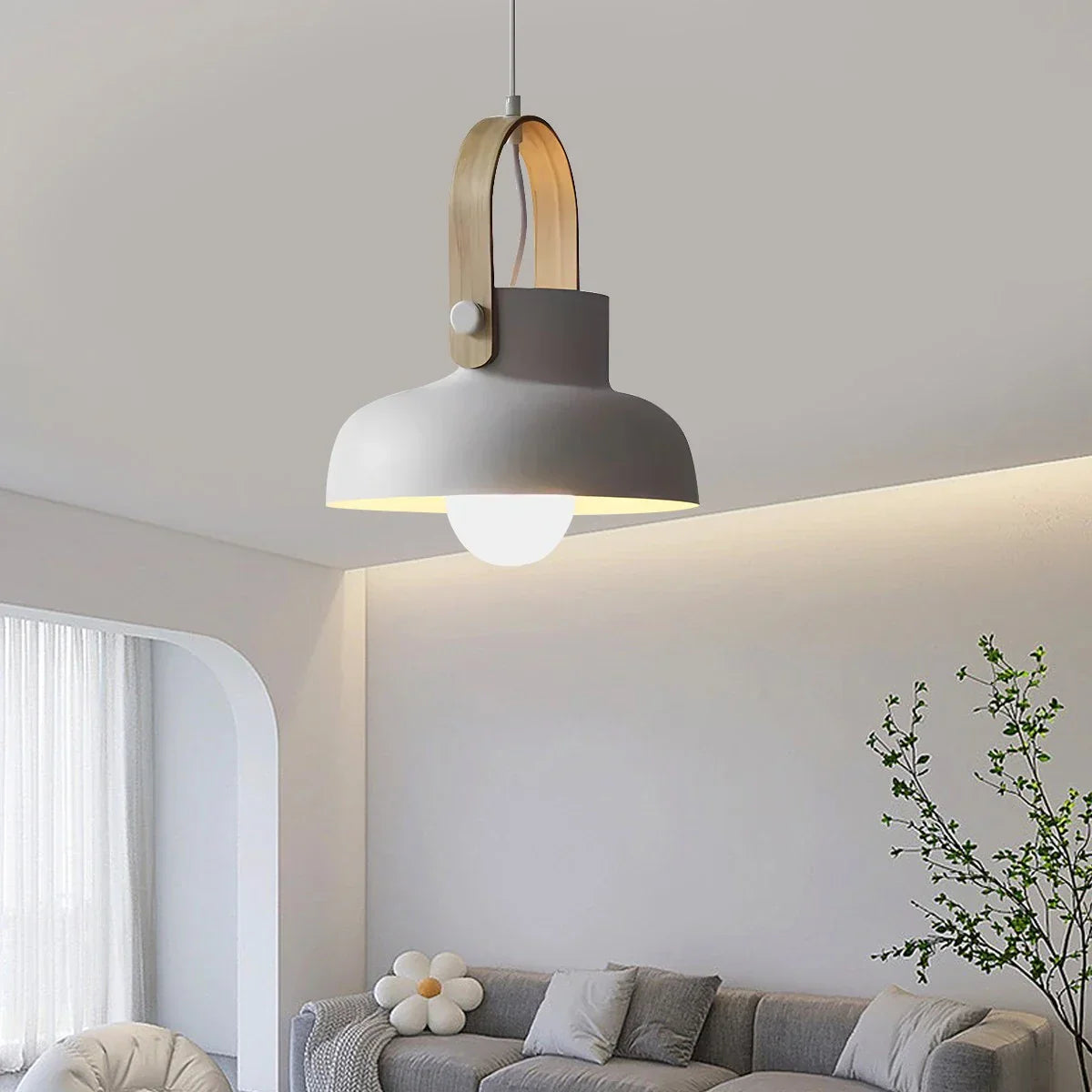 flairel Nordic Macaron Pendant Light for Dining Room Kitchen