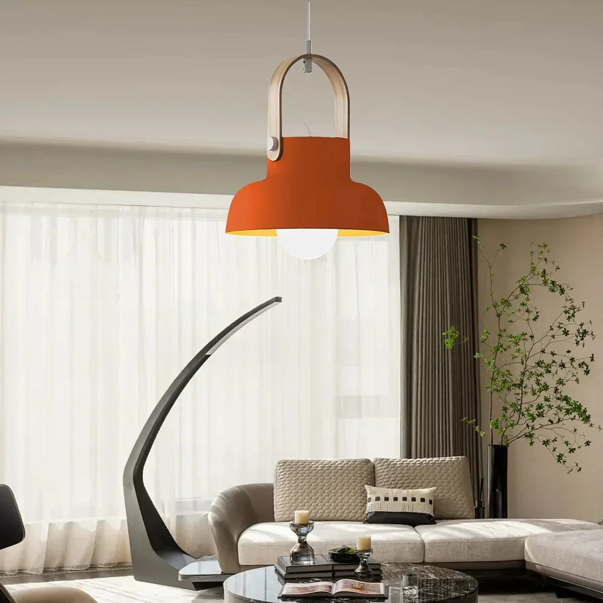flairel Nordic Macaron Pendant Light for Dining Room Kitchen