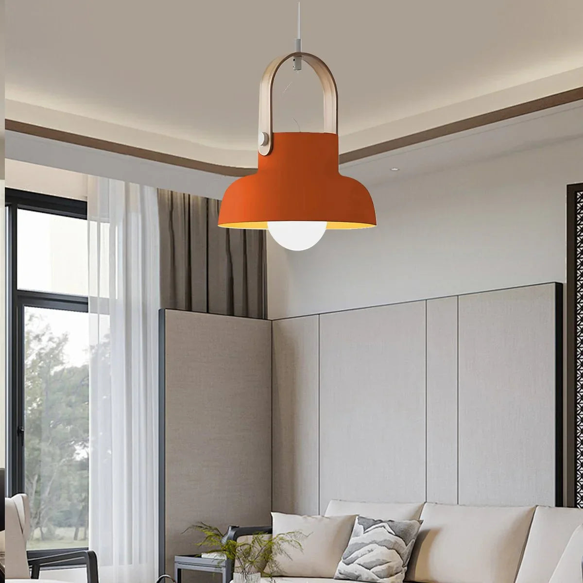 flairel Nordic Macaron Pendant Light for Dining Room Kitchen