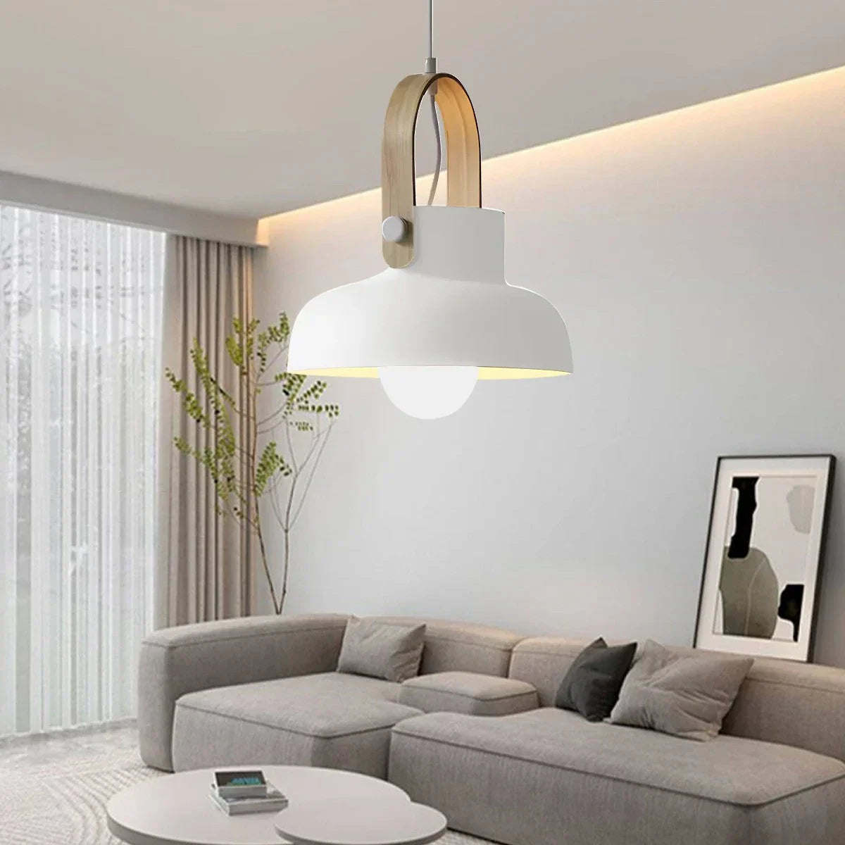flairel Nordic Macaron Pendant Light for Dining Room Kitchen