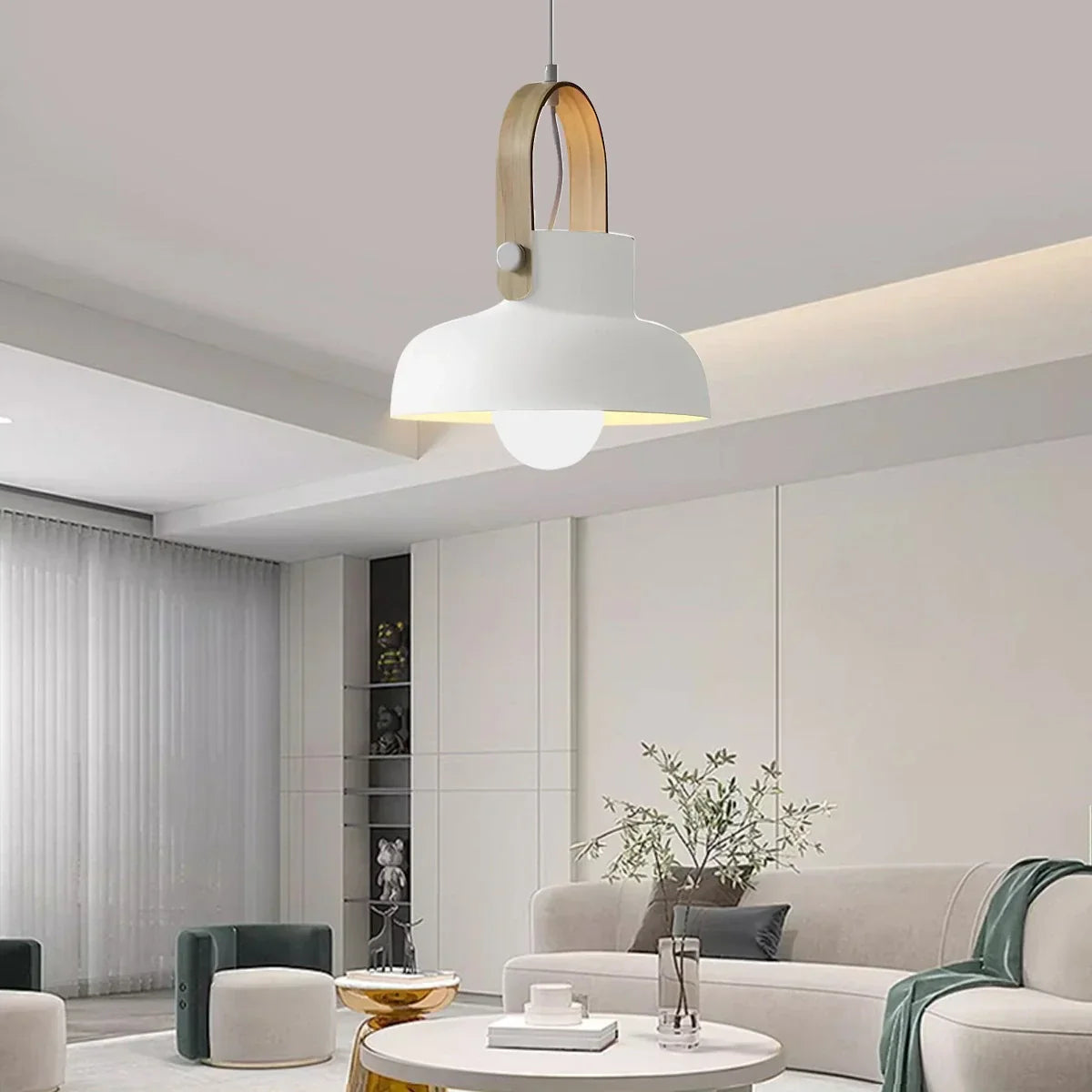 flairel Nordic Macaron Pendant Light for Dining Room Kitchen