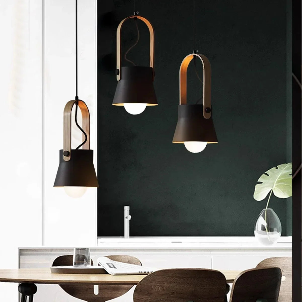 flairel Nordic Macaron Pendant Light for Dining Room Kitchen