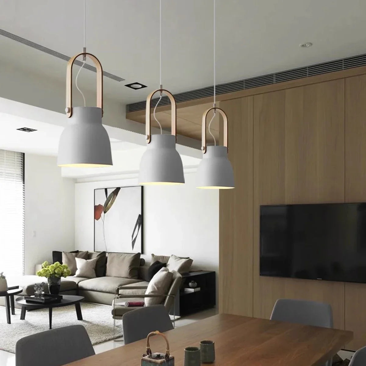 flairel Nordic Macaron Pendant Light for Dining Room Kitchen