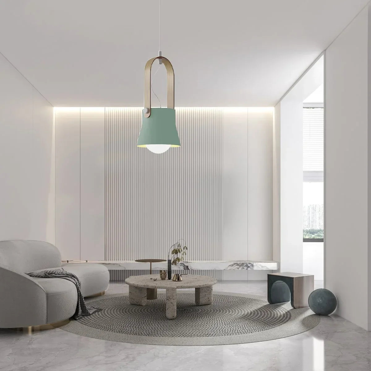flairel Nordic Macaron Pendant Light for Dining Room Kitchen