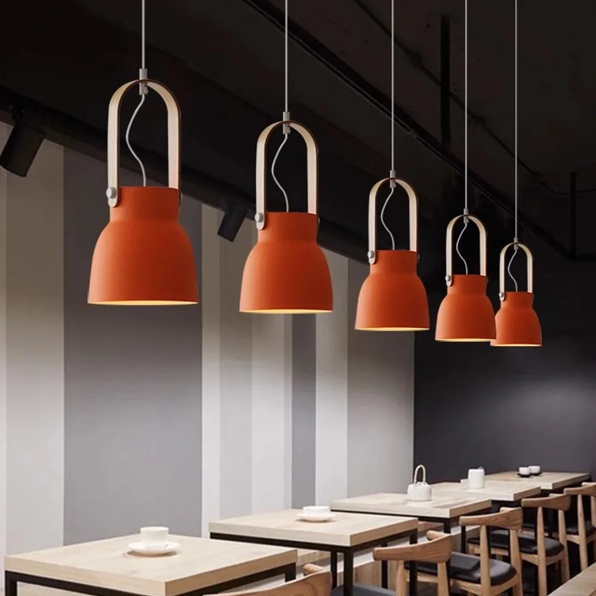 flairel Nordic Macaron Pendant Light for Dining Room Kitchen