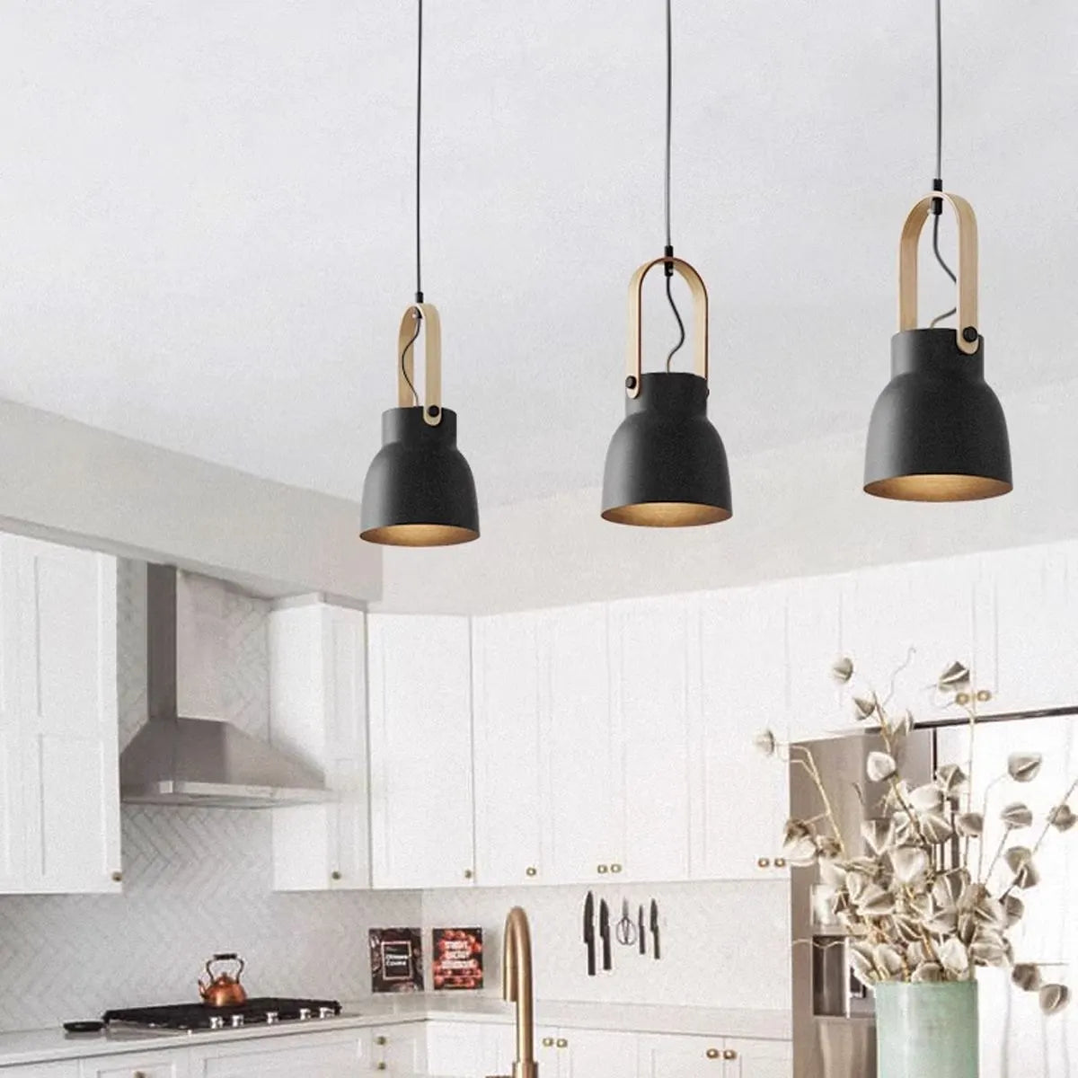 flairel Nordic Macaron Pendant Light for Dining Room Kitchen
