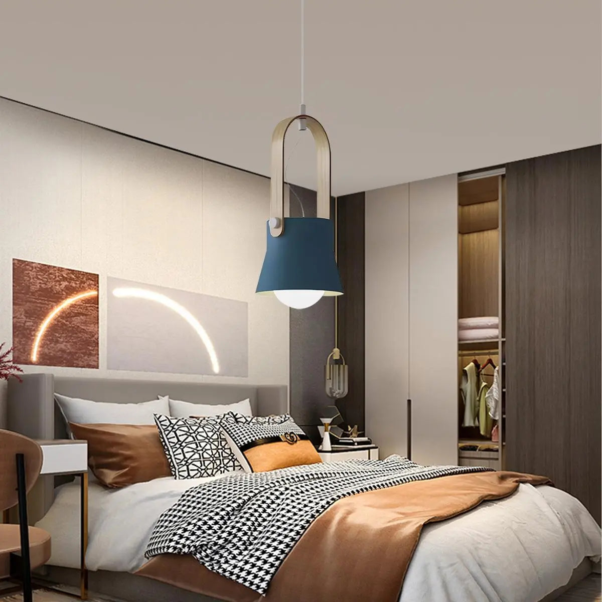 flairel Nordic Macaron Pendant Light for Dining Room Kitchen