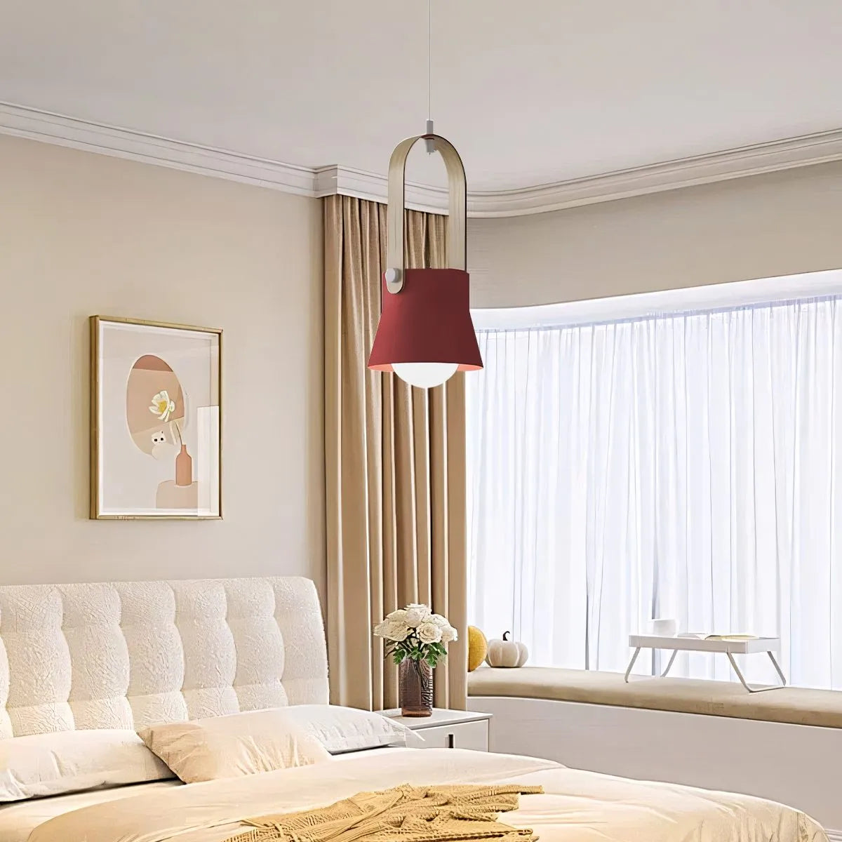 flairel Nordic Macaron Pendant Light for Dining Room Kitchen