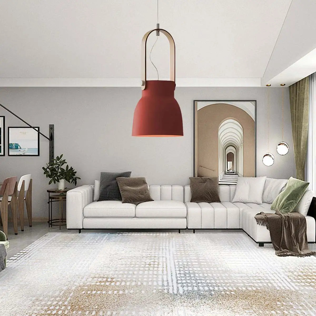 flairel Nordic Macaron Pendant Light for Dining Room Kitchen