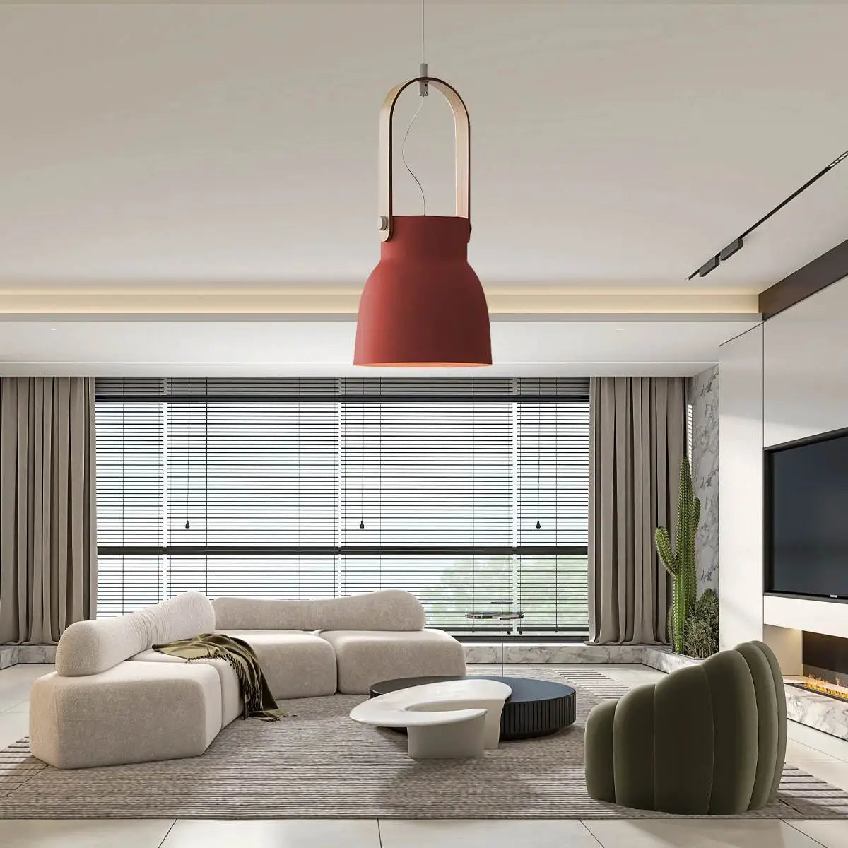 flairel Nordic Macaron Pendant Light for Dining Room Kitchen
