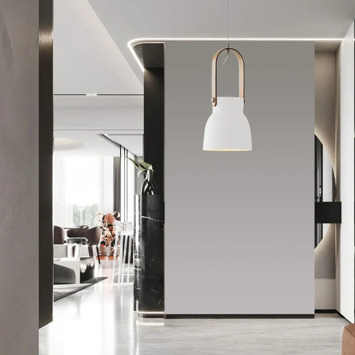 flairel Nordic Macaron Pendant Light for Dining Room Kitchen
