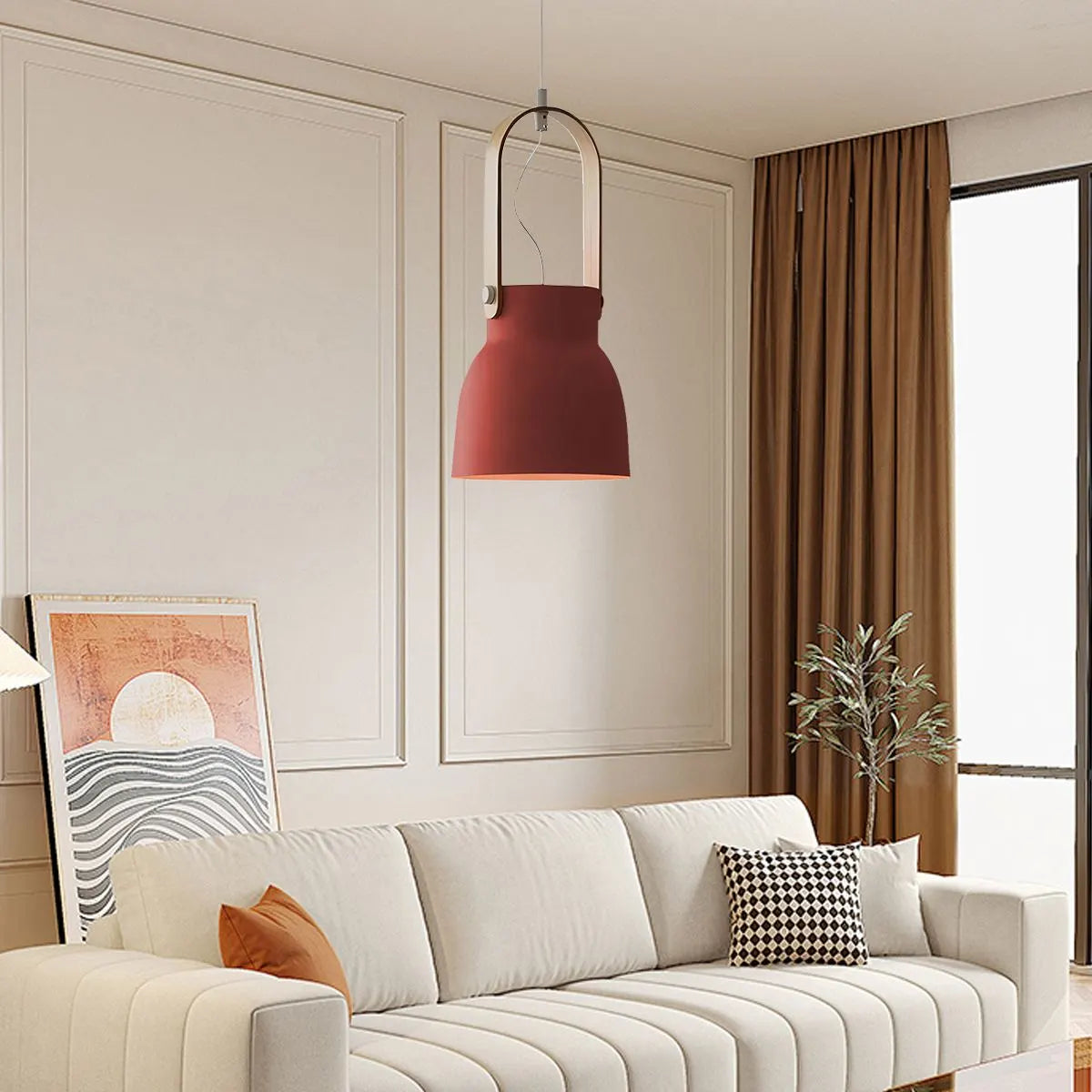 flairel Nordic Macaron Pendant Light for Dining Room Kitchen