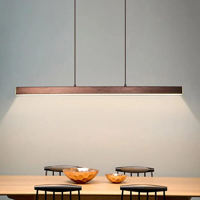 flairel Nordic LED Linear Pendant Light for Kitchen Island