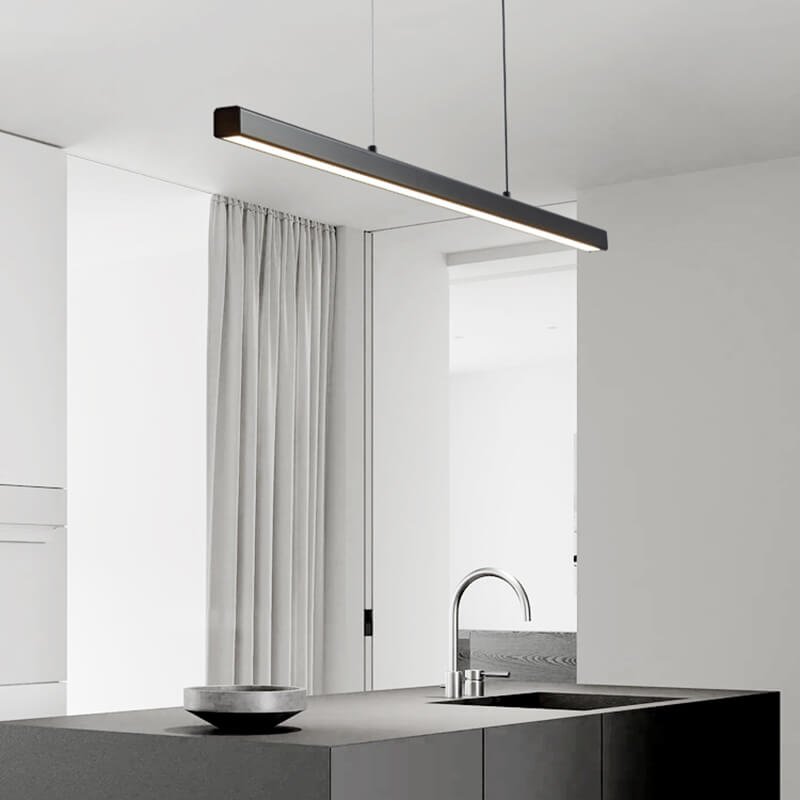 flairel Nordic LED Linear Pendant Light for Kitchen Island
