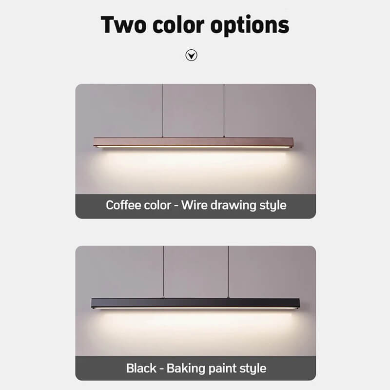 flairel Nordic LED Linear Pendant Light for Kitchen Island