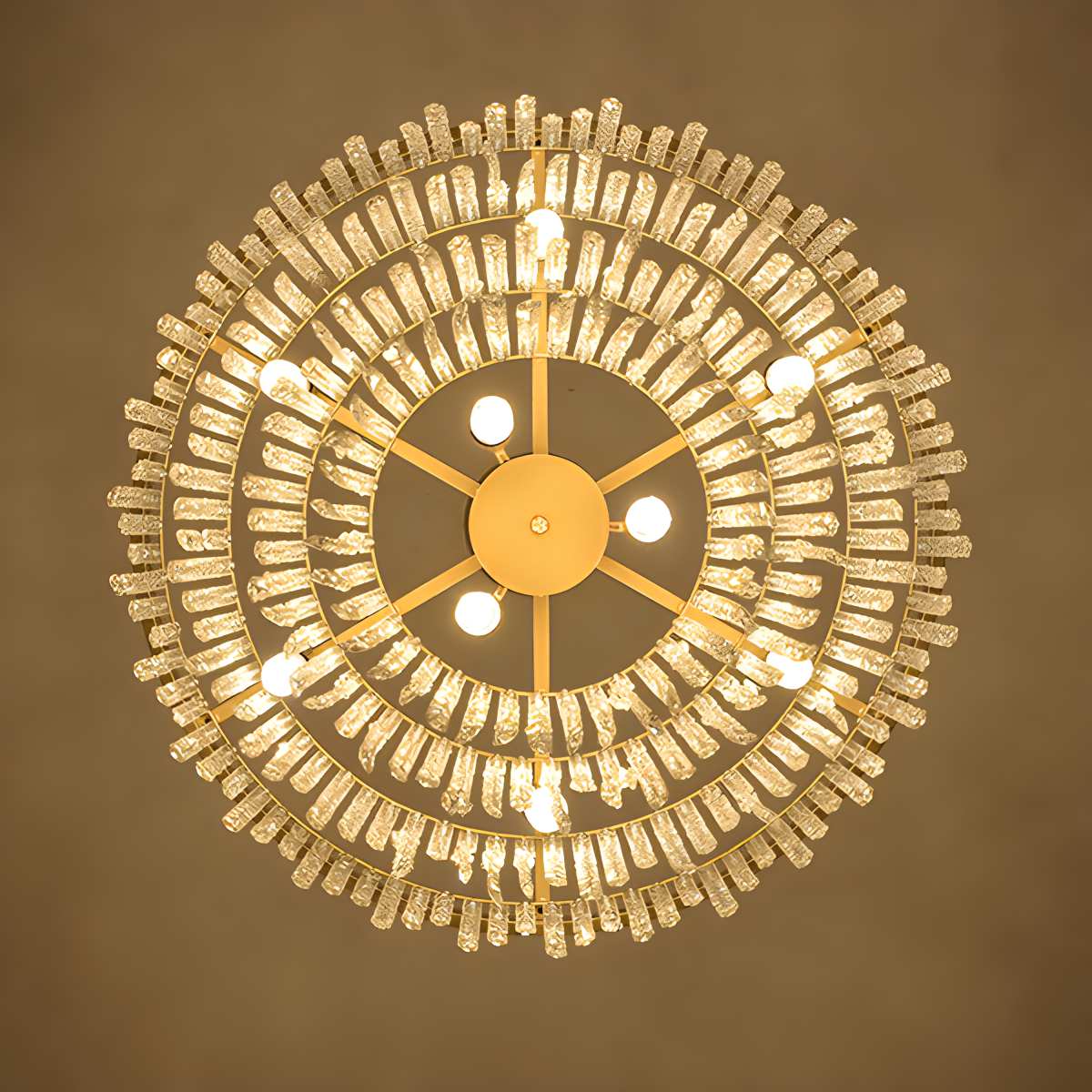 flairel Octagonal Beaded Crystal Chandelier