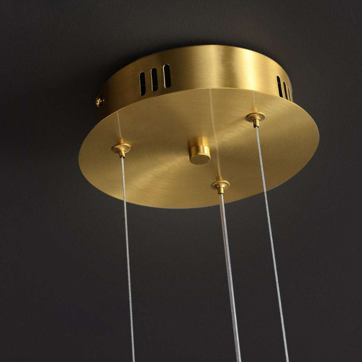 flairel Modern Ring Pearl Chandelier for Living Room