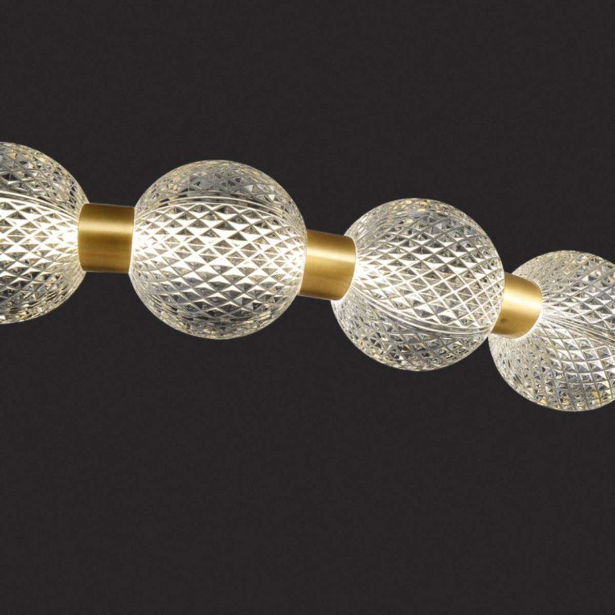 flairel Modern Ring Pearl Chandelier for Living Room